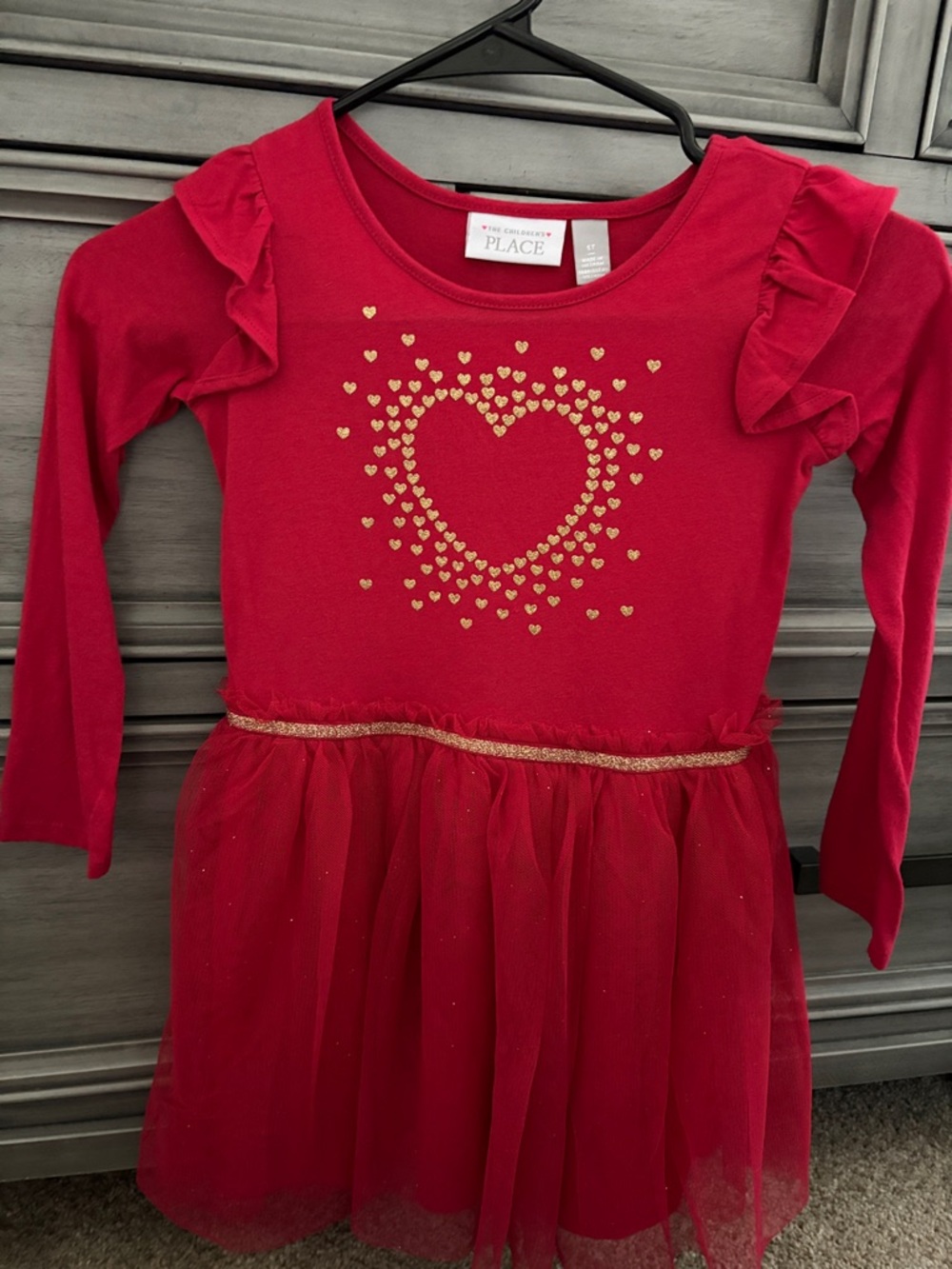 The Children's Place Red Heart Tulle Dress for Kids